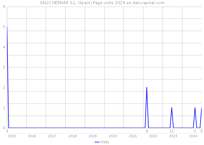 SALIX NESMAR S.L. (Spain) Page visits 2024 