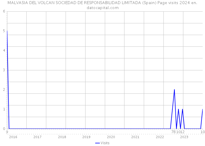 MALVASIA DEL VOLCAN SOCIEDAD DE RESPONSABILIDAD LIMITADA (Spain) Page visits 2024 