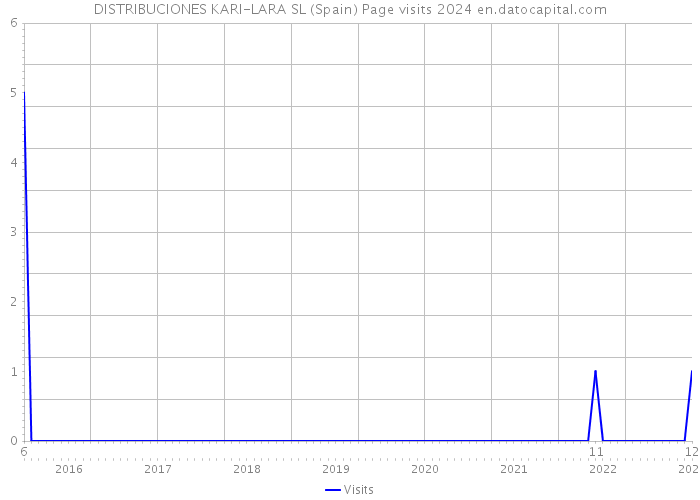 DISTRIBUCIONES KARI-LARA SL (Spain) Page visits 2024 