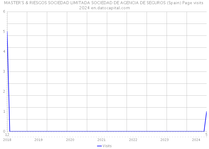 MASTER'S & RIESGOS SOCIEDAD LIMITADA SOCIEDAD DE AGENCIA DE SEGUROS (Spain) Page visits 2024 