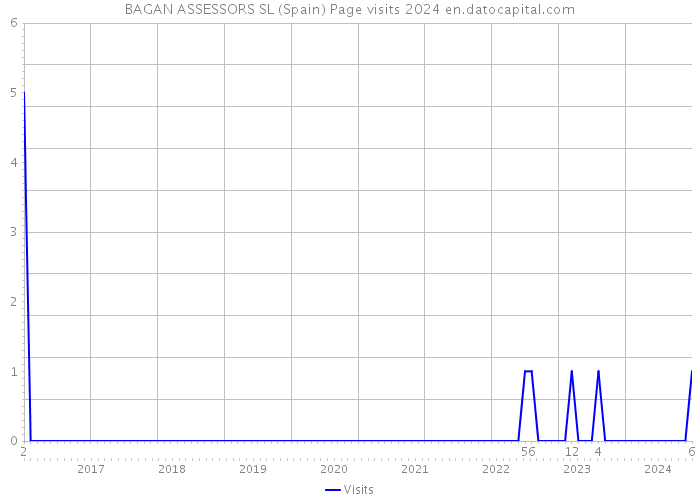 BAGAN ASSESSORS SL (Spain) Page visits 2024 