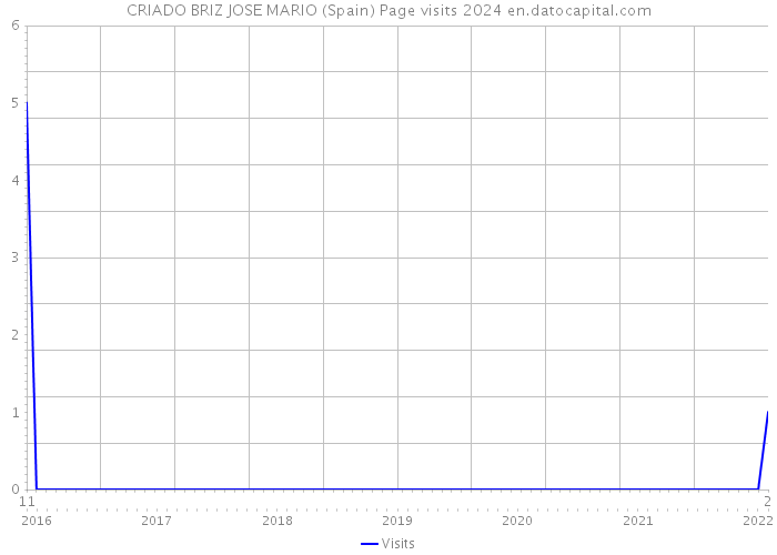 CRIADO BRIZ JOSE MARIO (Spain) Page visits 2024 