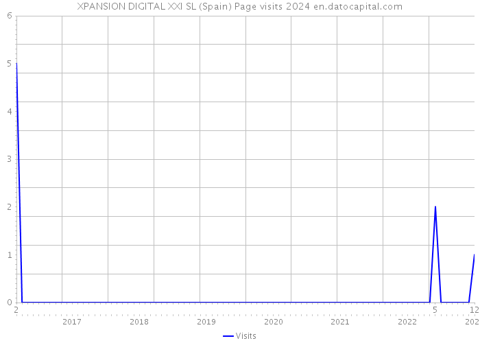 XPANSION DIGITAL XXI SL (Spain) Page visits 2024 