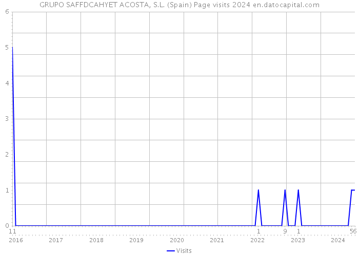 GRUPO SAFFDCAHYET ACOSTA, S.L. (Spain) Page visits 2024 