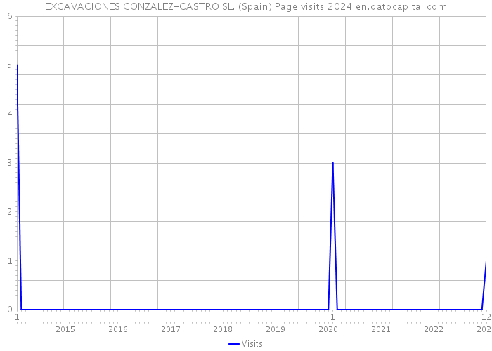 EXCAVACIONES GONZALEZ-CASTRO SL. (Spain) Page visits 2024 