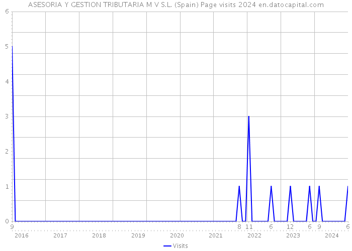 ASESORIA Y GESTION TRIBUTARIA M V S.L. (Spain) Page visits 2024 