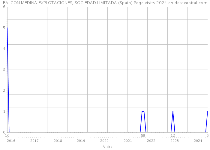 FALCON MEDINA EXPLOTACIONES, SOCIEDAD LIMITADA (Spain) Page visits 2024 
