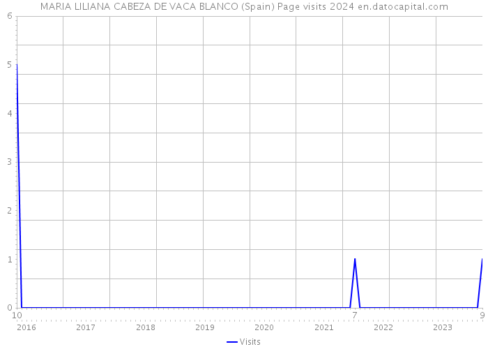 MARIA LILIANA CABEZA DE VACA BLANCO (Spain) Page visits 2024 