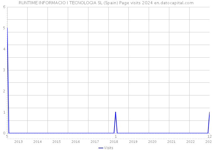 RUNTIME INFORMACIO I TECNOLOGIA SL (Spain) Page visits 2024 