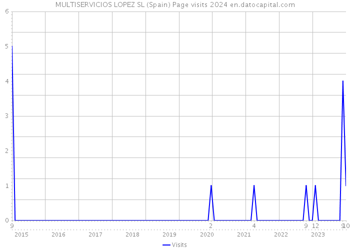 MULTISERVICIOS LOPEZ SL (Spain) Page visits 2024 