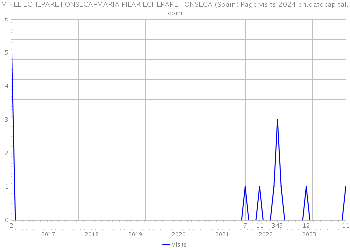 MIKEL ECHEPARE FONSECA-MARIA PILAR ECHEPARE FONSECA (Spain) Page visits 2024 
