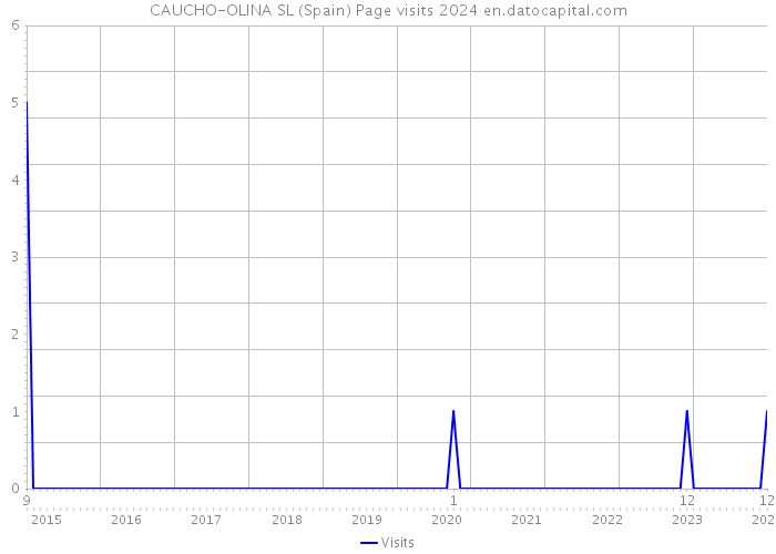 CAUCHO-OLINA SL (Spain) Page visits 2024 