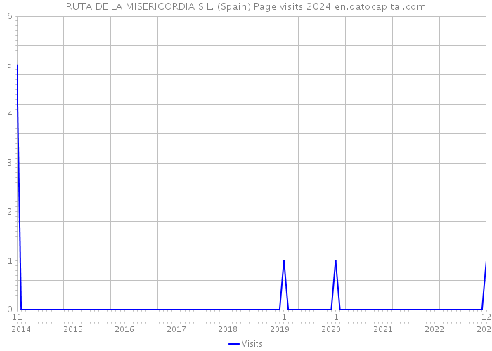 RUTA DE LA MISERICORDIA S.L. (Spain) Page visits 2024 