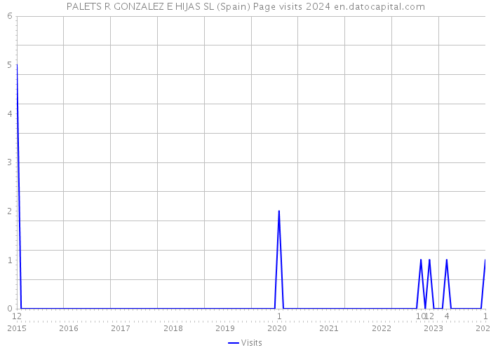 PALETS R GONZALEZ E HIJAS SL (Spain) Page visits 2024 