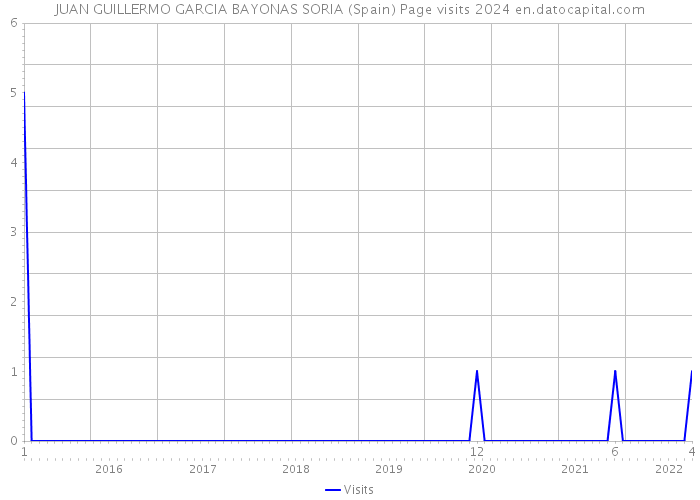 JUAN GUILLERMO GARCIA BAYONAS SORIA (Spain) Page visits 2024 