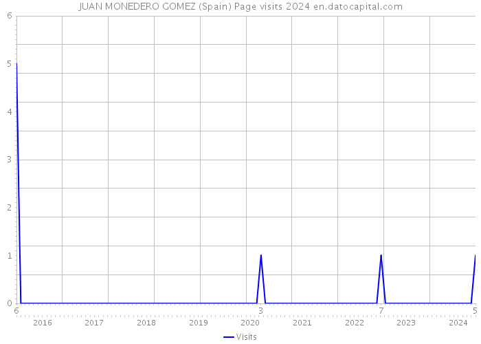 JUAN MONEDERO GOMEZ (Spain) Page visits 2024 