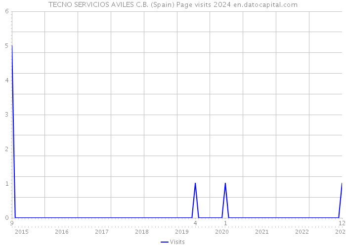 TECNO SERVICIOS AVILES C.B. (Spain) Page visits 2024 