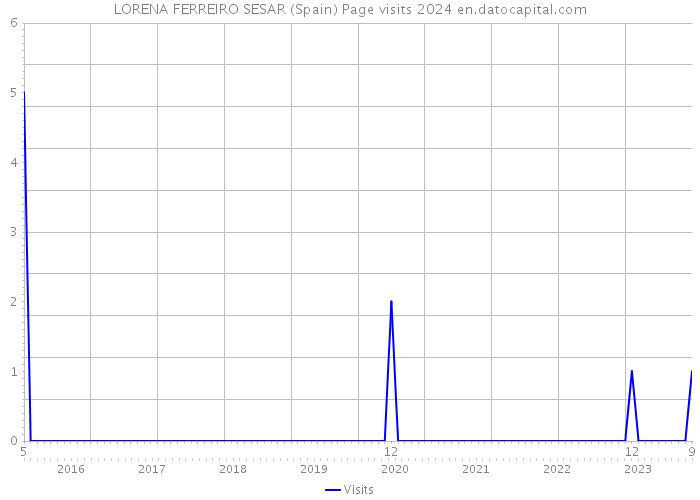 LORENA FERREIRO SESAR (Spain) Page visits 2024 