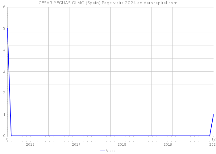 CESAR YEGUAS OLMO (Spain) Page visits 2024 