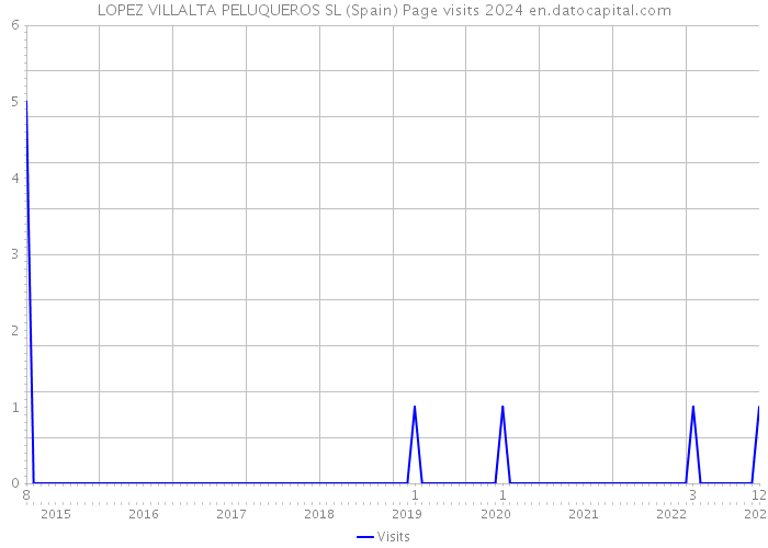 LOPEZ VILLALTA PELUQUEROS SL (Spain) Page visits 2024 