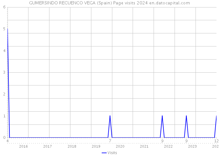 GUMERSINDO RECUENCO VEGA (Spain) Page visits 2024 