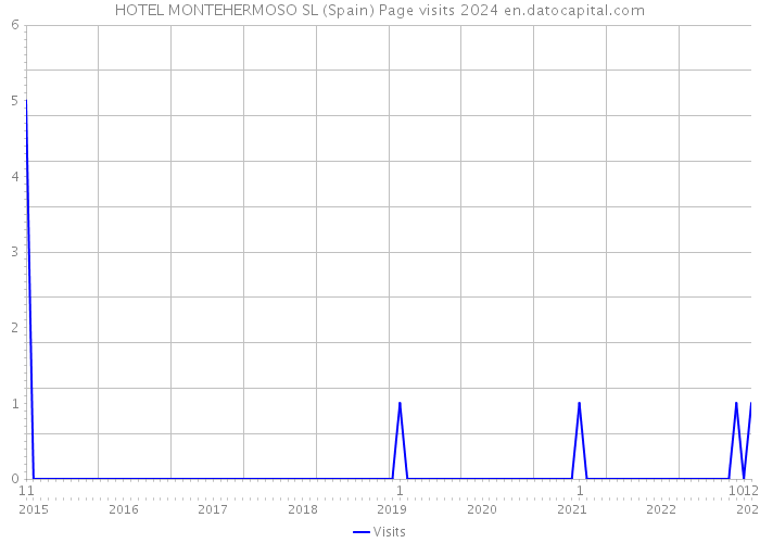 HOTEL MONTEHERMOSO SL (Spain) Page visits 2024 