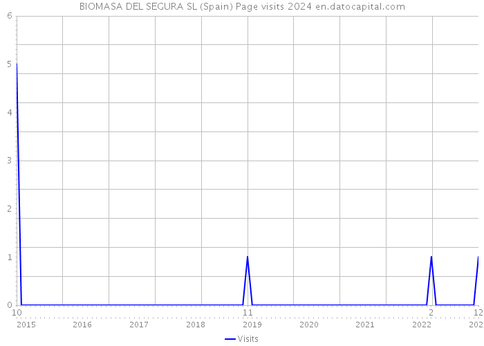 BIOMASA DEL SEGURA SL (Spain) Page visits 2024 
