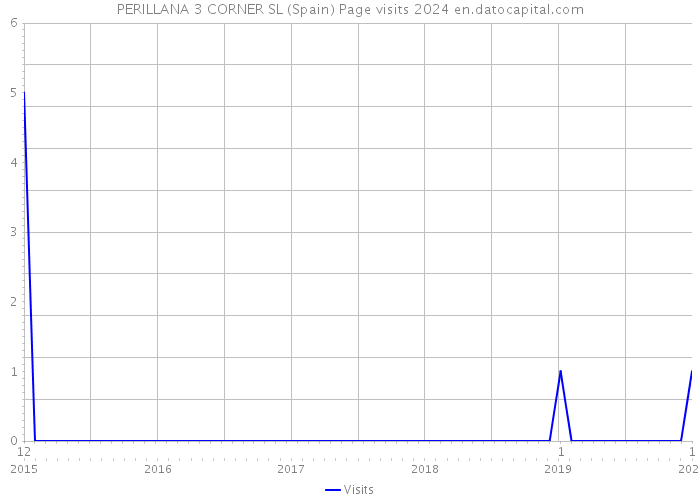 PERILLANA 3 CORNER SL (Spain) Page visits 2024 