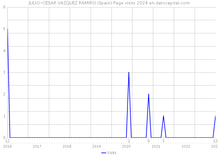 JULIO-CESAR VAZQUEZ RAMIRO (Spain) Page visits 2024 