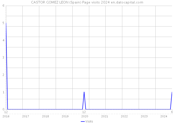 CASTOR GOMEZ LEON (Spain) Page visits 2024 