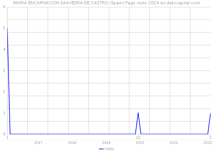 MARIA ENCARNACION SAAVEDRA DE CASTRO (Spain) Page visits 2024 
