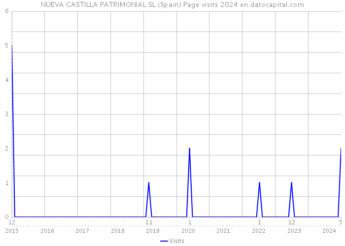 NUEVA CASTILLA PATRIMONIAL SL (Spain) Page visits 2024 
