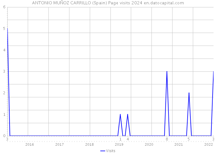 ANTONIO MUÑOZ CARRILLO (Spain) Page visits 2024 