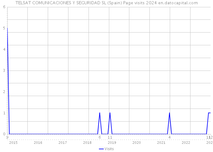 TELSAT COMUNICACIONES Y SEGURIDAD SL (Spain) Page visits 2024 