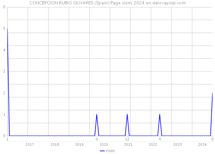CONCEPCION RUBIO OLIVARES (Spain) Page visits 2024 