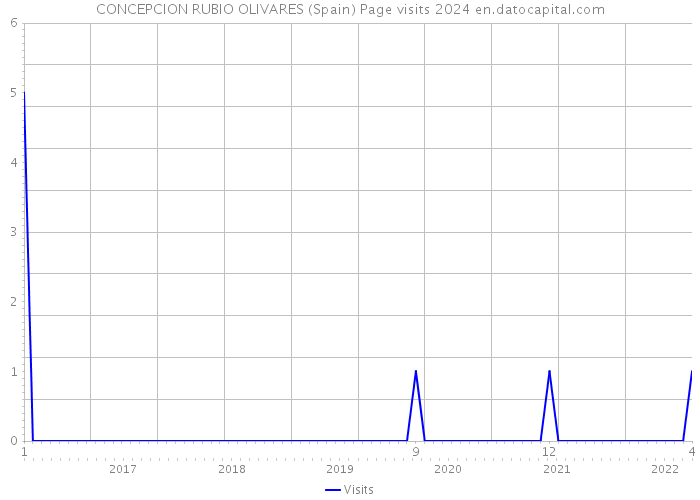 CONCEPCION RUBIO OLIVARES (Spain) Page visits 2024 