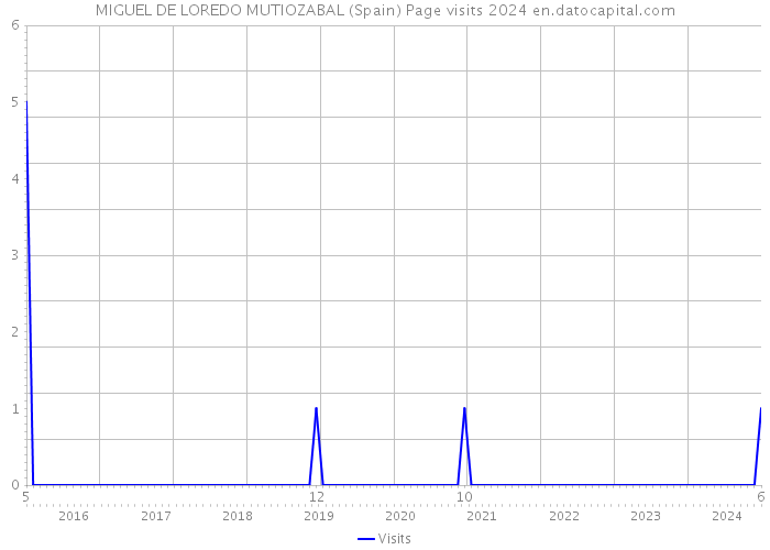 MIGUEL DE LOREDO MUTIOZABAL (Spain) Page visits 2024 