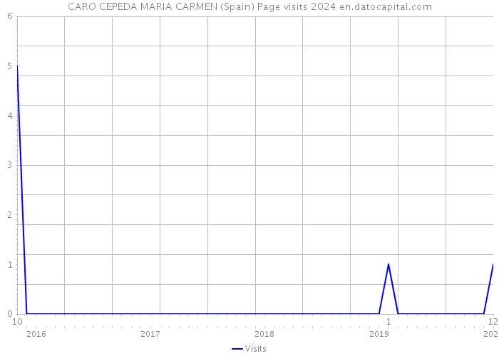 CARO CEPEDA MARIA CARMEN (Spain) Page visits 2024 