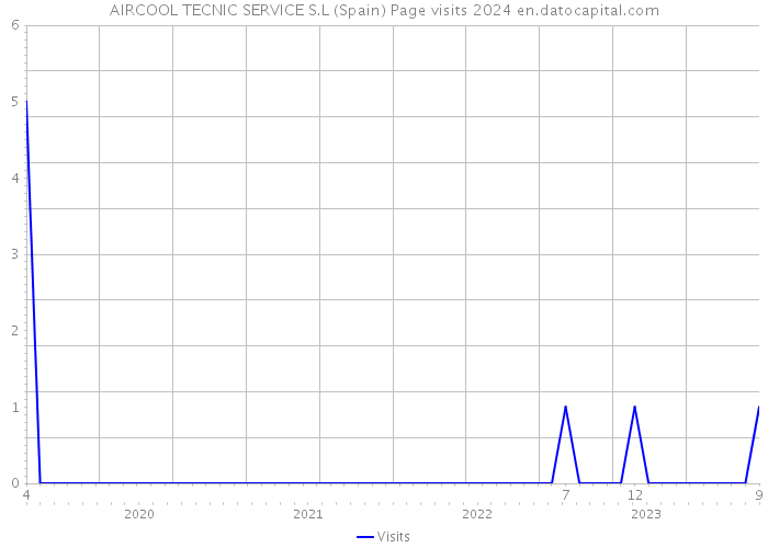 AIRCOOL TECNIC SERVICE S.L (Spain) Page visits 2024 