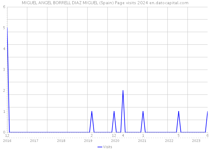 MIGUEL ANGEL BORRELL DIAZ MIGUEL (Spain) Page visits 2024 