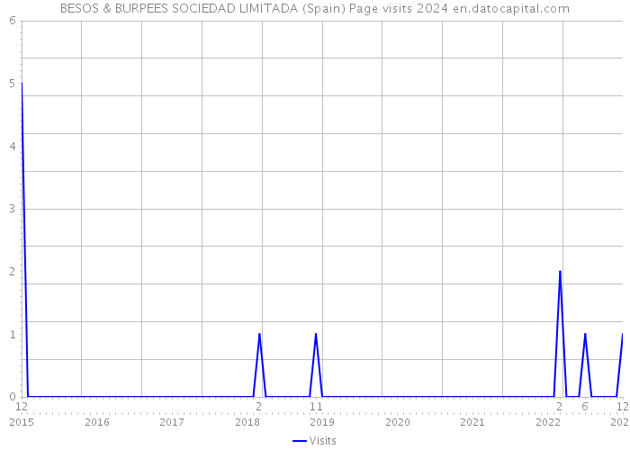 BESOS & BURPEES SOCIEDAD LIMITADA (Spain) Page visits 2024 