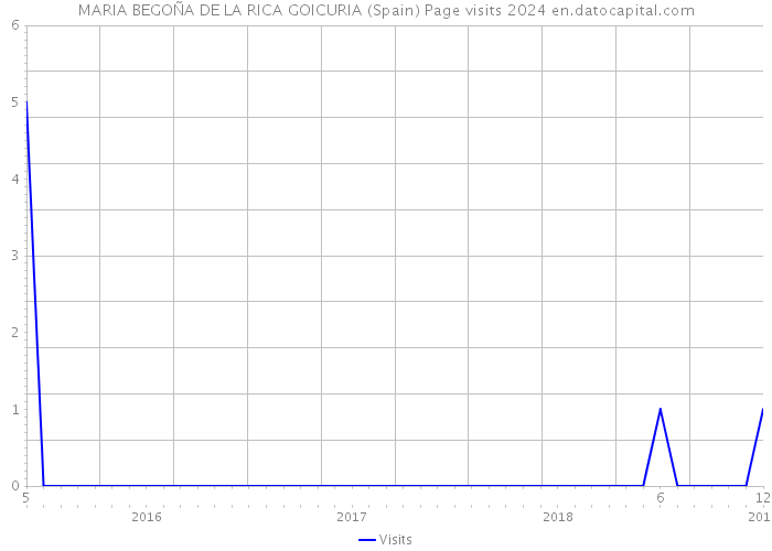 MARIA BEGOÑA DE LA RICA GOICURIA (Spain) Page visits 2024 