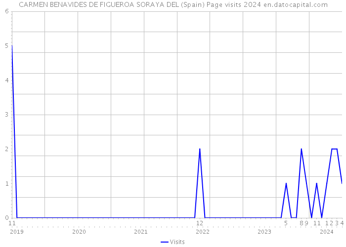 CARMEN BENAVIDES DE FIGUEROA SORAYA DEL (Spain) Page visits 2024 
