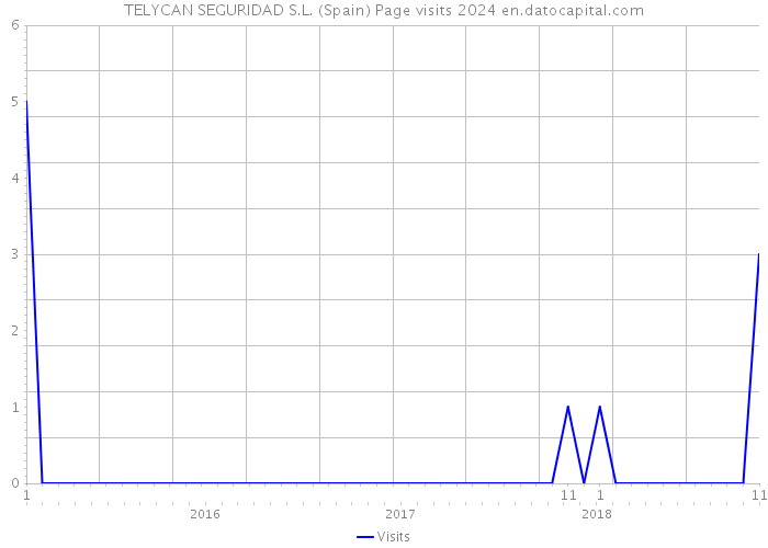 TELYCAN SEGURIDAD S.L. (Spain) Page visits 2024 