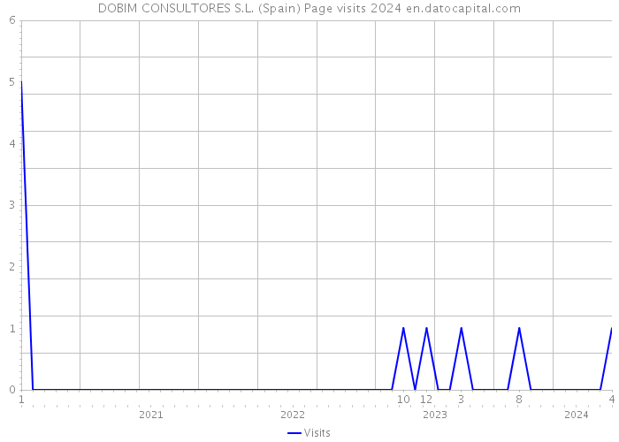 DOBIM CONSULTORES S.L. (Spain) Page visits 2024 