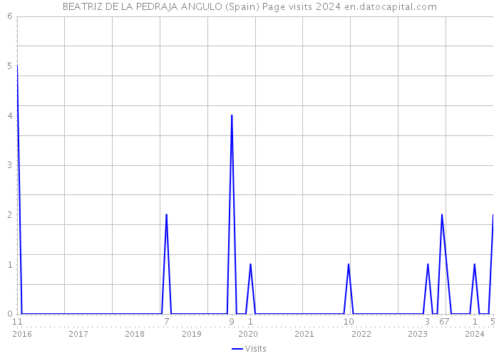 BEATRIZ DE LA PEDRAJA ANGULO (Spain) Page visits 2024 