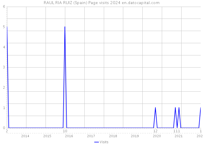 RAUL RIA RUIZ (Spain) Page visits 2024 