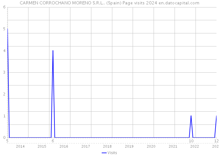 CARMEN CORROCHANO MORENO S.R.L.. (Spain) Page visits 2024 