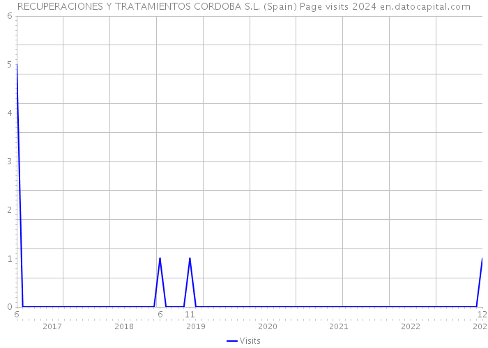 RECUPERACIONES Y TRATAMIENTOS CORDOBA S.L. (Spain) Page visits 2024 