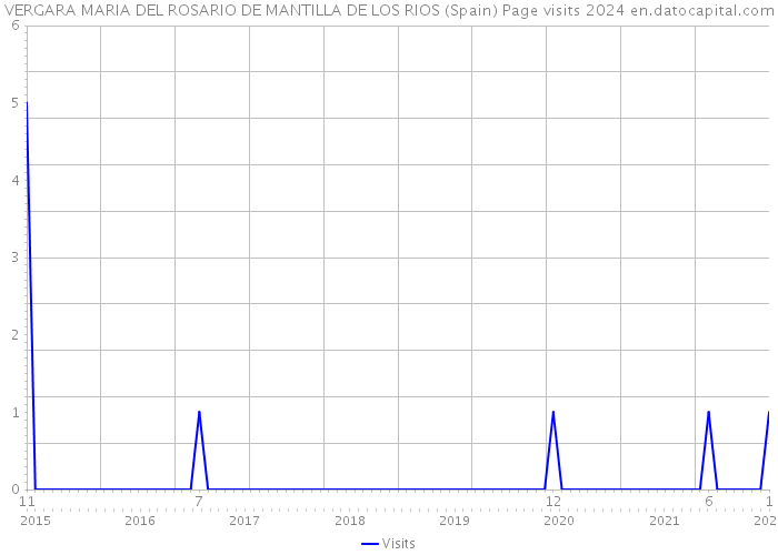 VERGARA MARIA DEL ROSARIO DE MANTILLA DE LOS RIOS (Spain) Page visits 2024 